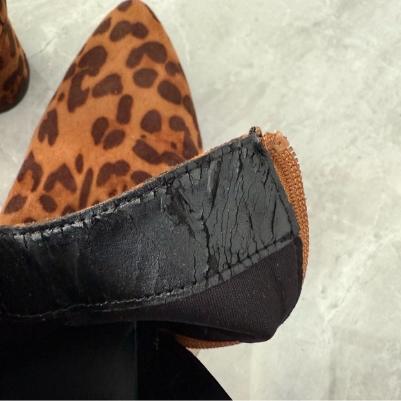 Women’s A New Day Target The Valerie Microsuede City Ankle Leopard Print Booties - Picture 15 of 16